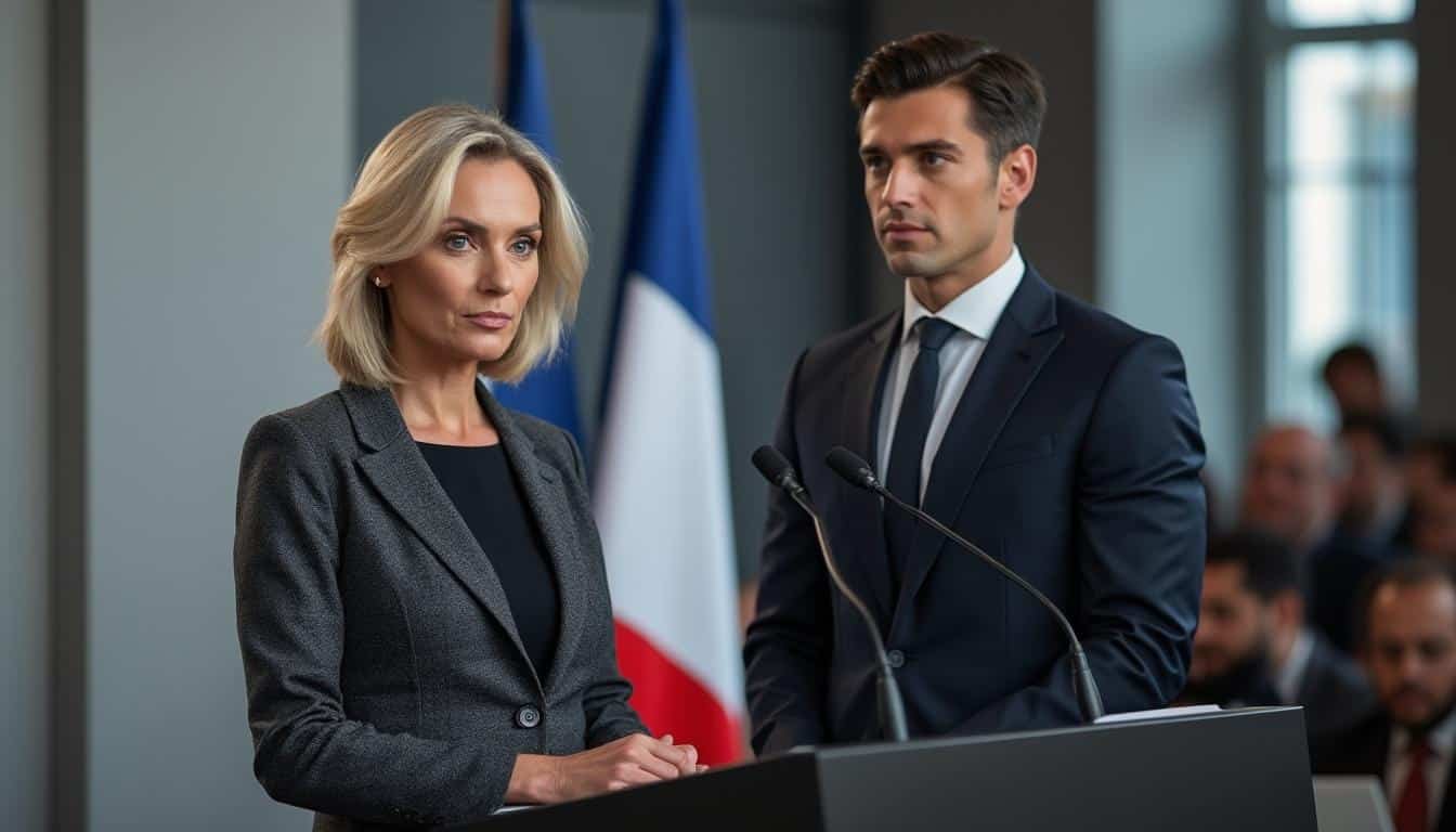 lors d'une interview, marine le pen révèle que jordan bardella pourrait potentiellement remporter l'élection présidentielle de 2027 à sa place, soulignant son rôle clé au sein du rn.