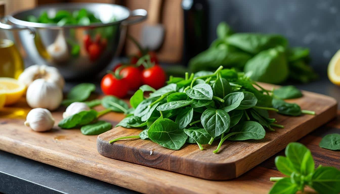 découvrez des recettes simples et savoureuses pour cuisiner l'épinard frais. idées faciles à réaliser pour profiter pleinement de ce légume vert nutritif.
