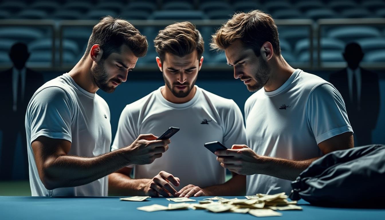 découvrez comment trois joueurs professionnels de tennis ont admis avoir pris part à des paris truqués, révélant une affaire qui secoue le monde du sport.