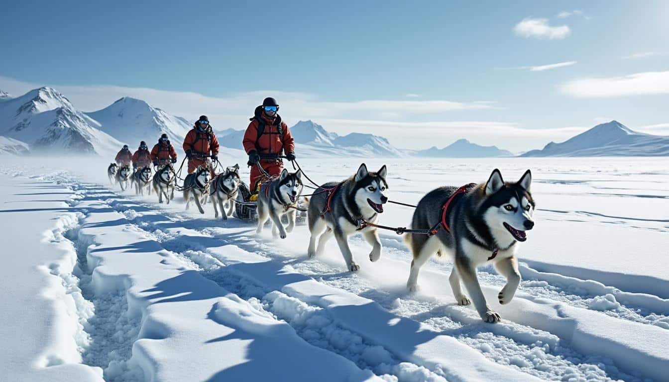 découvrez comment six équipes en traîneaux à chiens protègent les vastes étendues glacées du groenland, alliant tradition et endurance dans un environnement extrême.