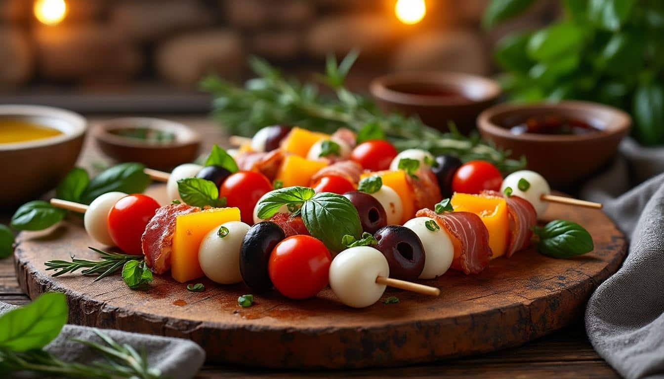 découvrez nos idées simples et savoureuses de brochettes apéro pour égayer vos soirées entre amis ou en famille. recettes faciles et délicieuses pour un apéritif réussi !