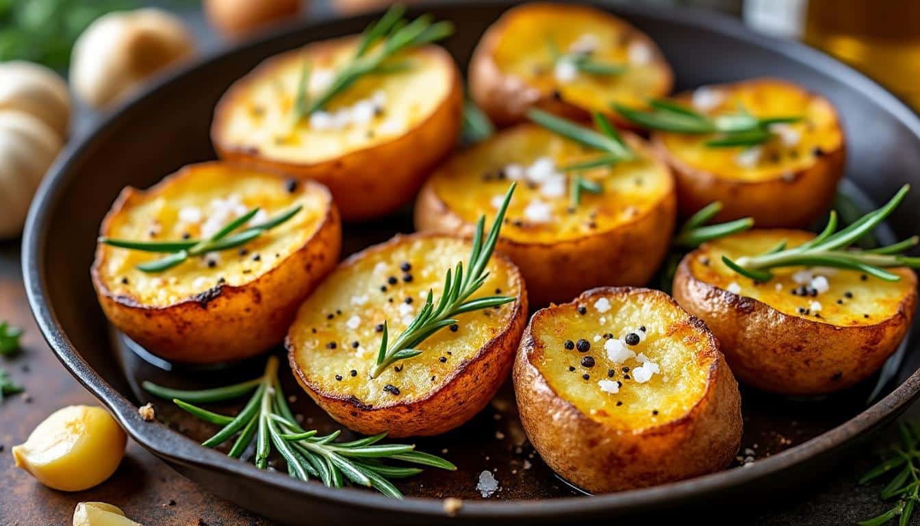 découvrez nos astuces pour réussir des pommes de terre rôties au four parfaitement croustillantes et savoureuses, un accompagnement idéal pour tous vos repas.