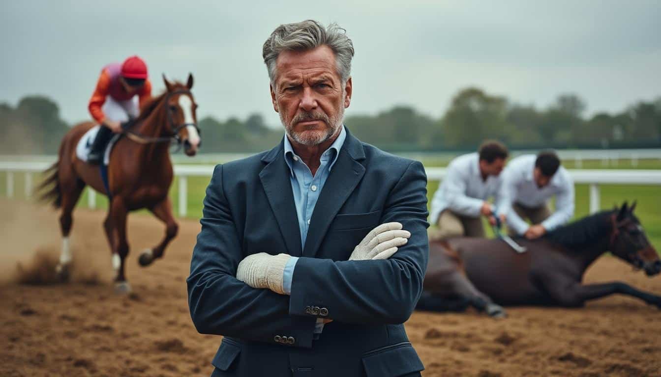 jean-michel bazire souffre d'une fracture à la main à trois semaines du prix d’amérique, tandis qu'un cheval décède lors d'un accident survenu à l'entraînement.