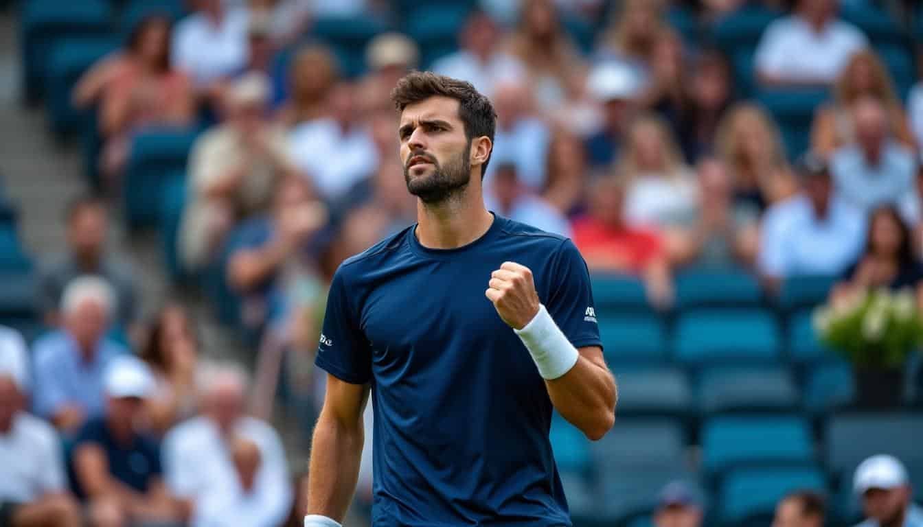 revivez la victoire d'ugo humbert face à térence atmane au premier tour du tournoi d'adélaïde, un affrontement intense sur les courts de tennis.