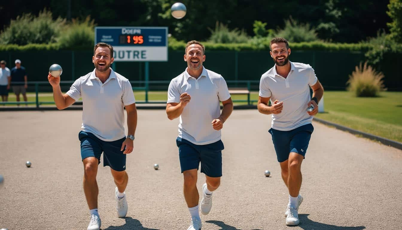revivez le national de pétanque à cholet où la triplette doerr, coppa et magny réalise un doublé exceptionnel, témoignant de leur talent et de leur maîtrise.