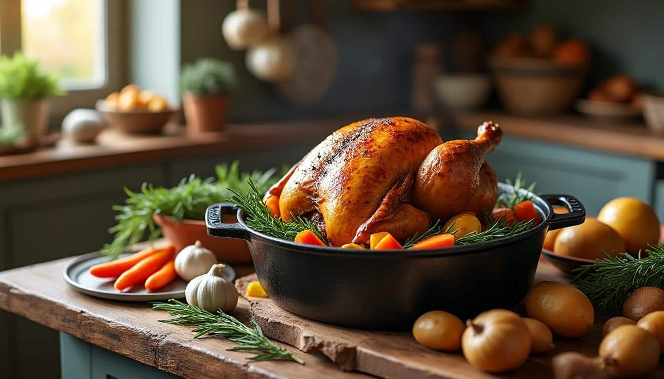 découvrez notre recette de pintade en cocotte, accompagnée d'astuces pour préparer un plat savoureux, facile et rapide à réaliser pour régaler toute la famille.