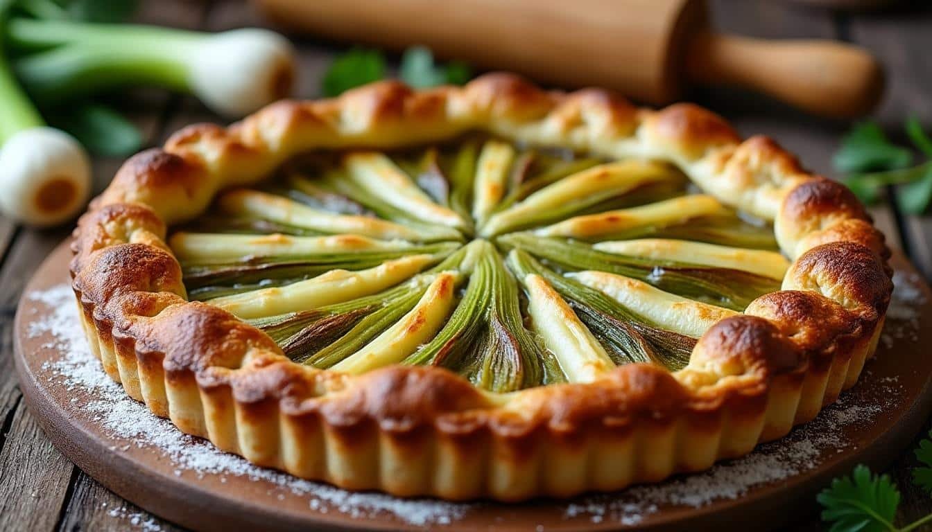 découvrez la recette traditionnelle de la tarte aux poireaux à l'ancienne, un plat savoureux et authentique à préparer facilement chez vous.